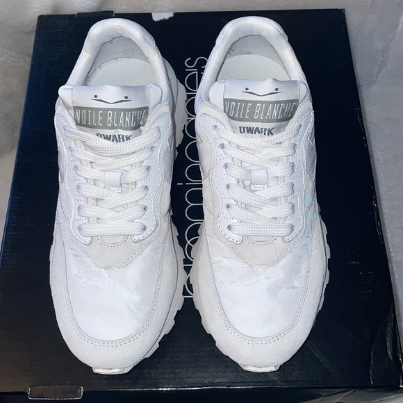 NWT VOILE BLANCHE Qwark Hype Suede Lace-Up Retro Sneakers - Picture 8 of 15